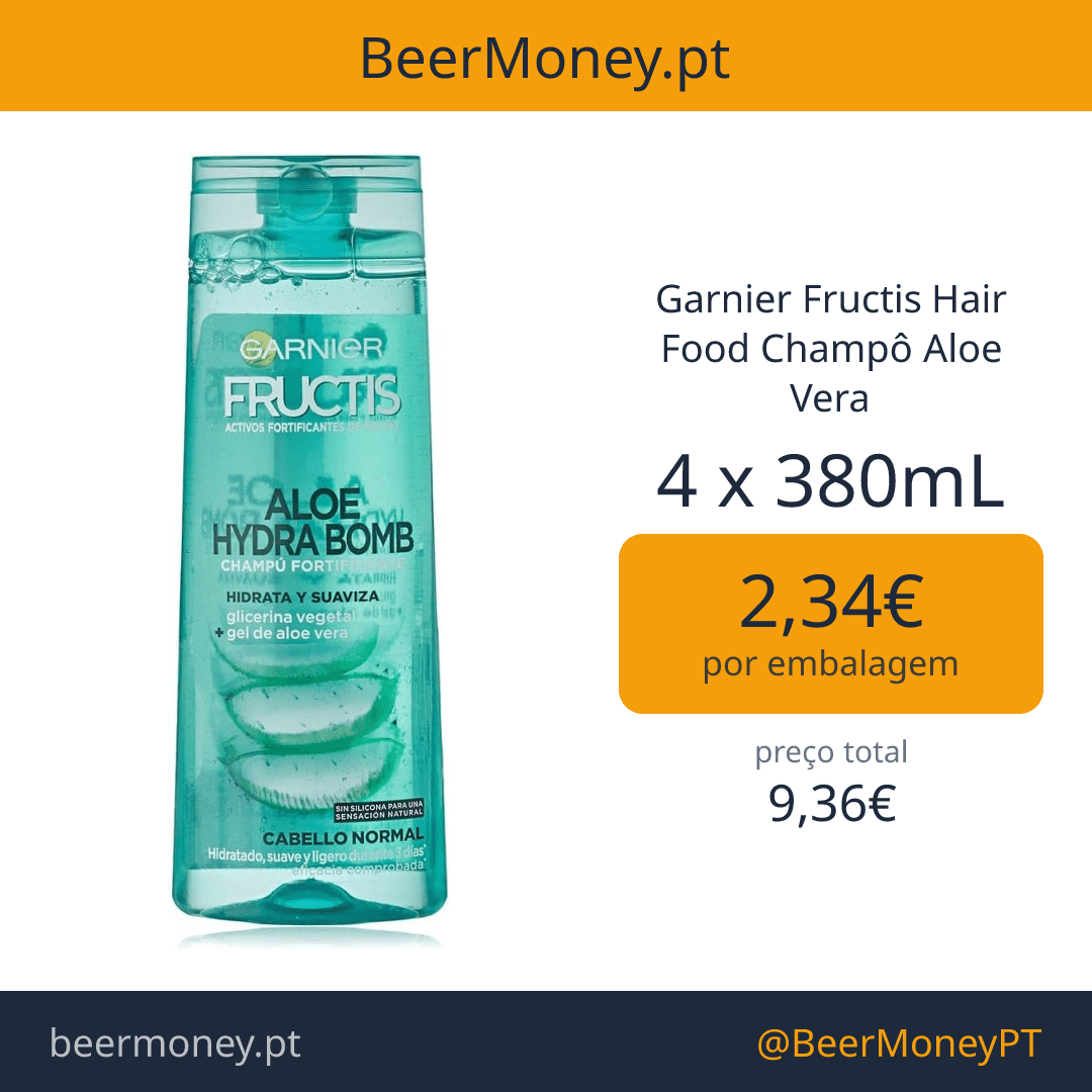 Garnier Fructis Hair Food Champô Aloe Vera
