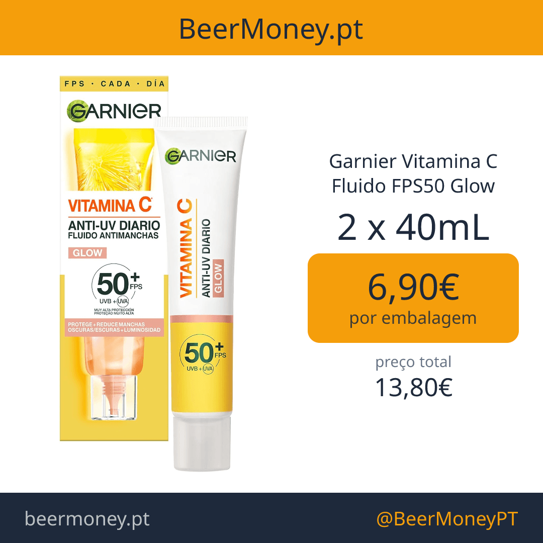 Garnier Vitamina C Fluido FPS50 Glow
