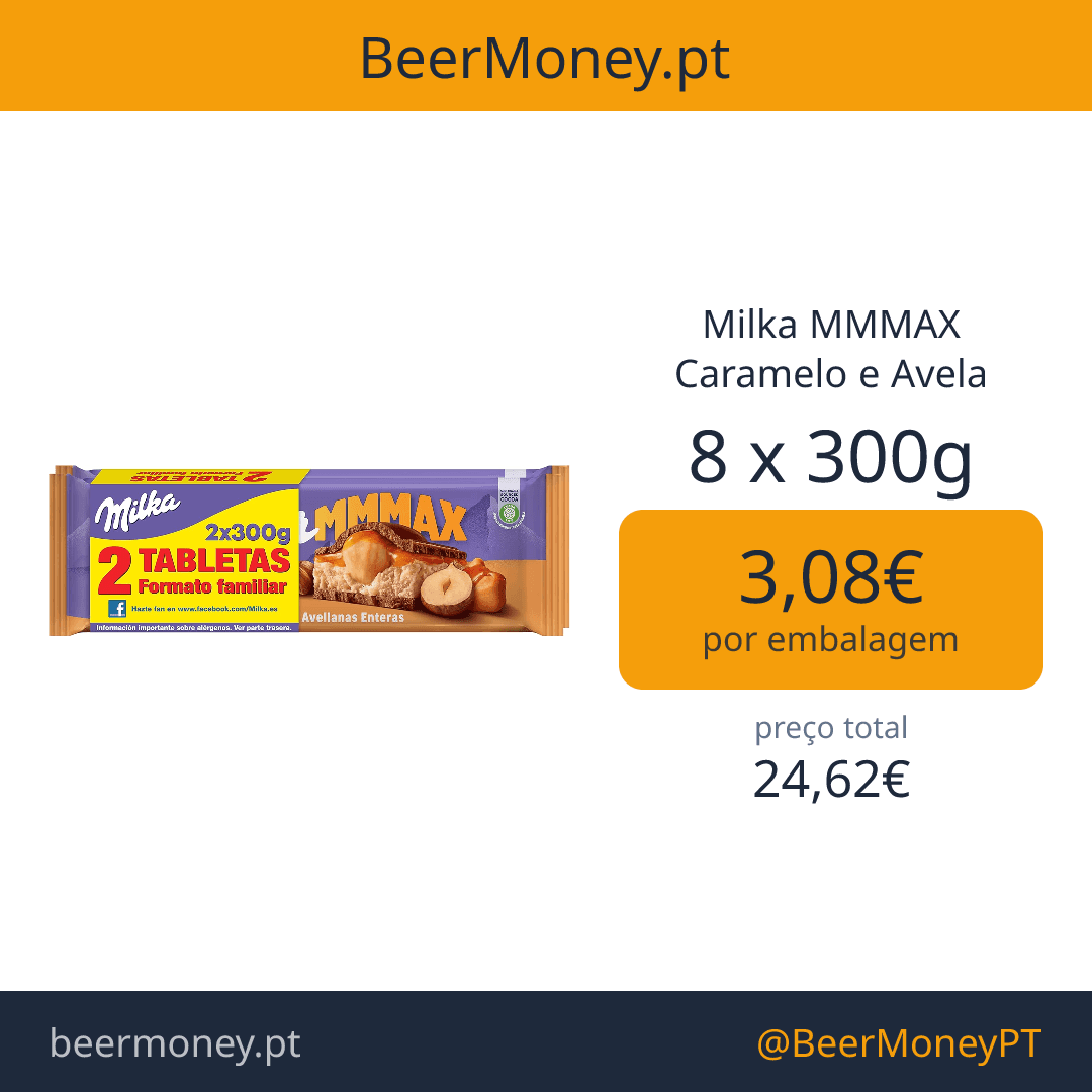 Milka MMMAX Caramelo e Avela