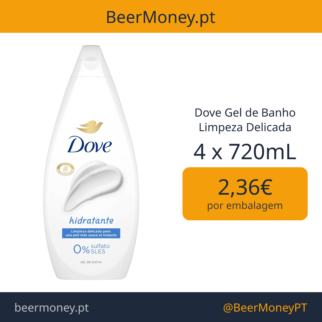 Dove Gel de Banho Limpeza Delicada