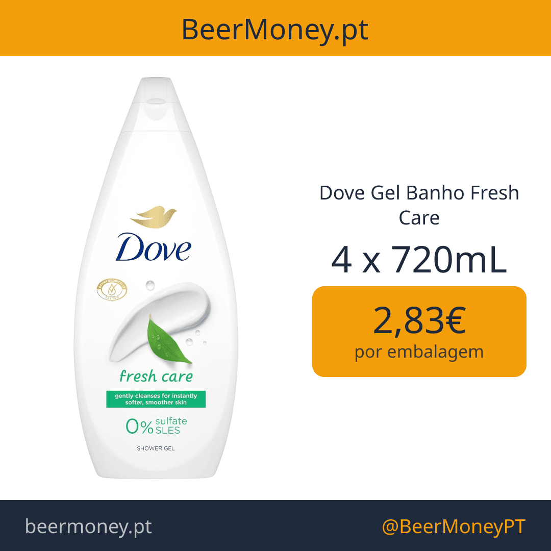Dove Gel Banho Fresh Care