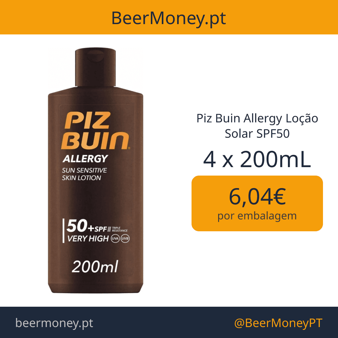 Piz Buin Allergy Loção Solar SPF50