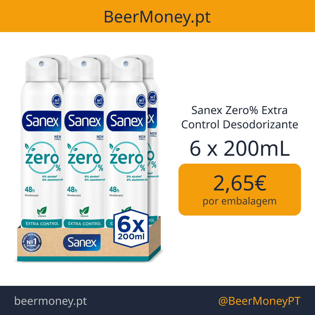 Sanex Zero% Extra Control Desodorizante