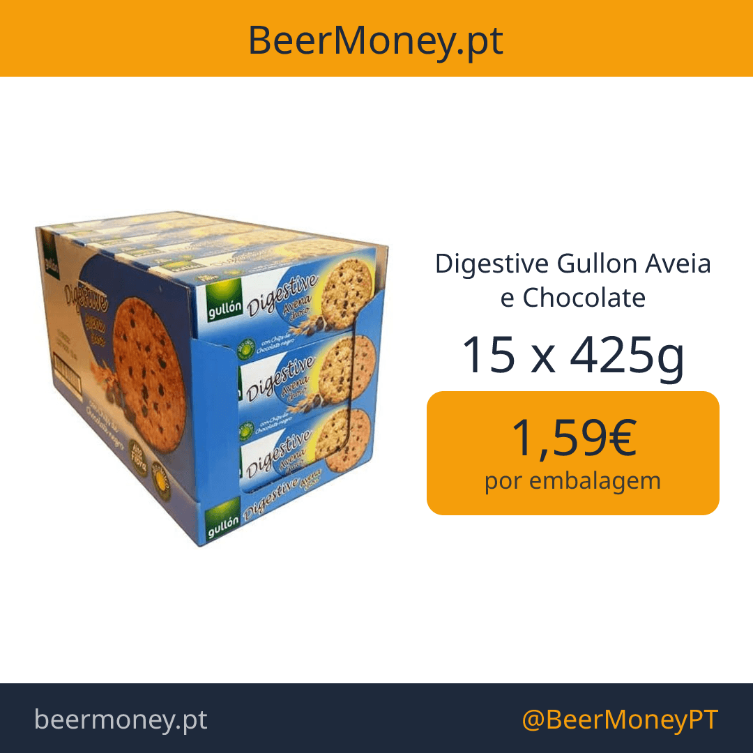 Digestive Gullon Aveia e Chocolate