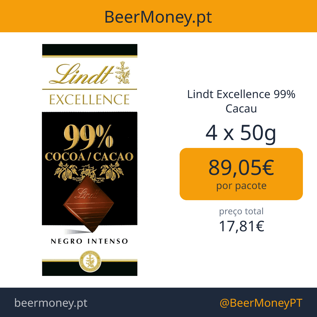 Lindt Excellence 99% Cacau